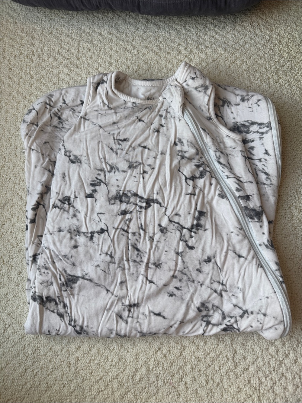 Kyte Baby Marble-Print Sleepsack in Light Gray 1.0 TOG